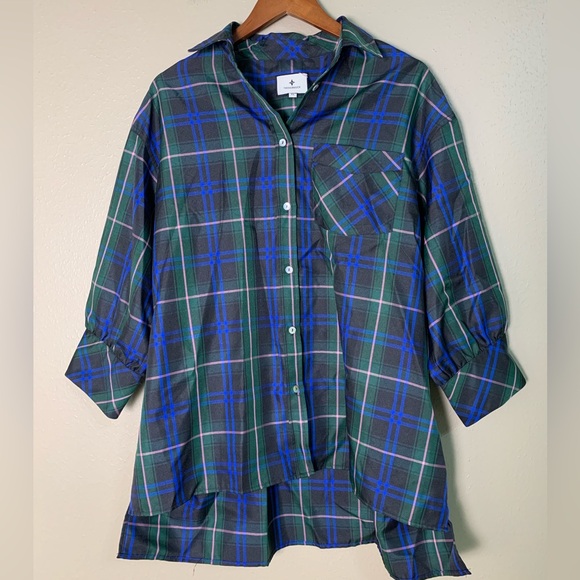 Tuckernuck x Women’s Cameran Eubanks Wimberly Plaid Adair Tartan Shirt XL